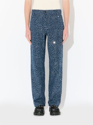 ART DENIM JEAN in DISTRESSED SEQUIN DENIM