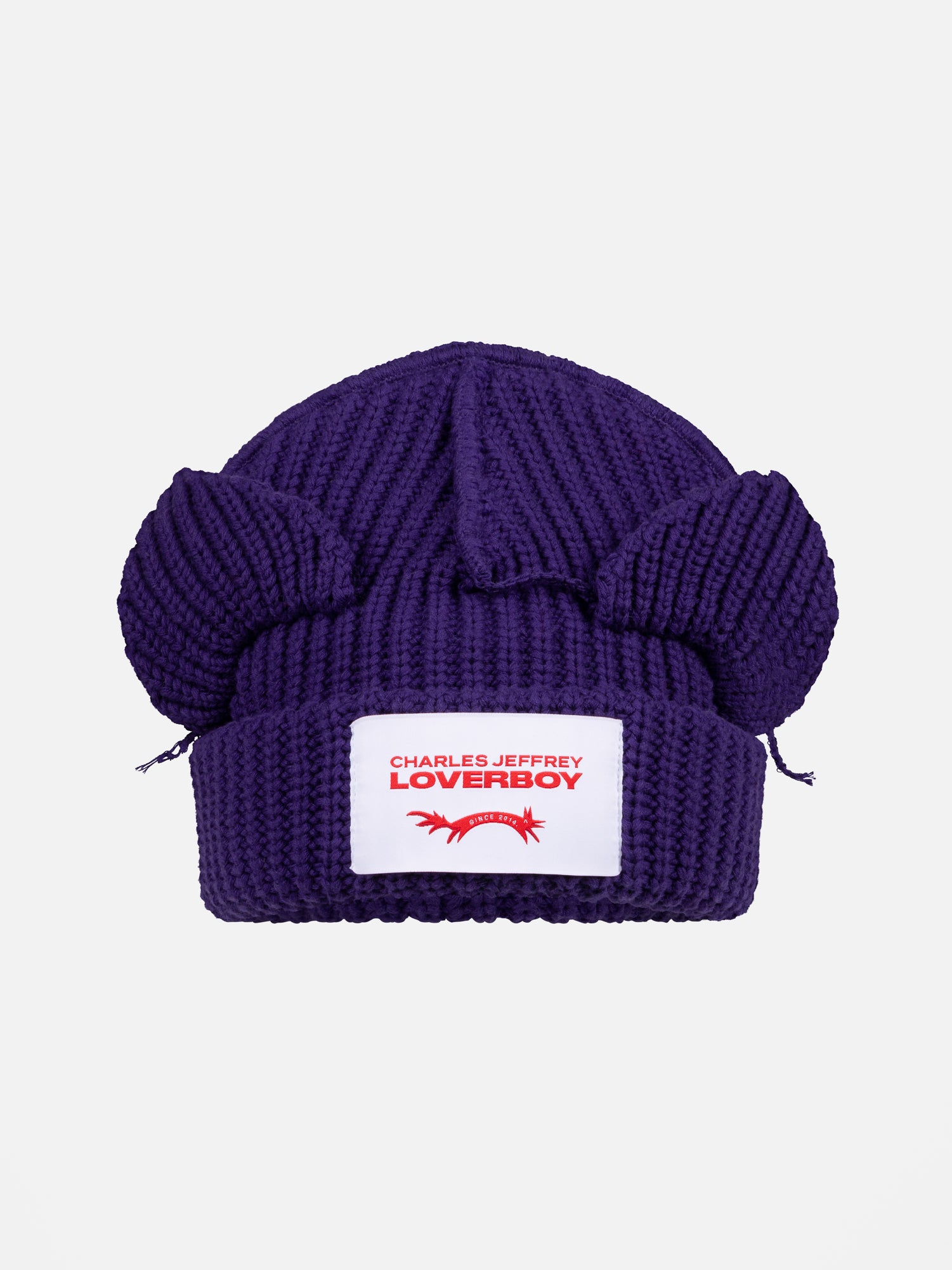 CHUNKY EARS BEANIE in PURPLE