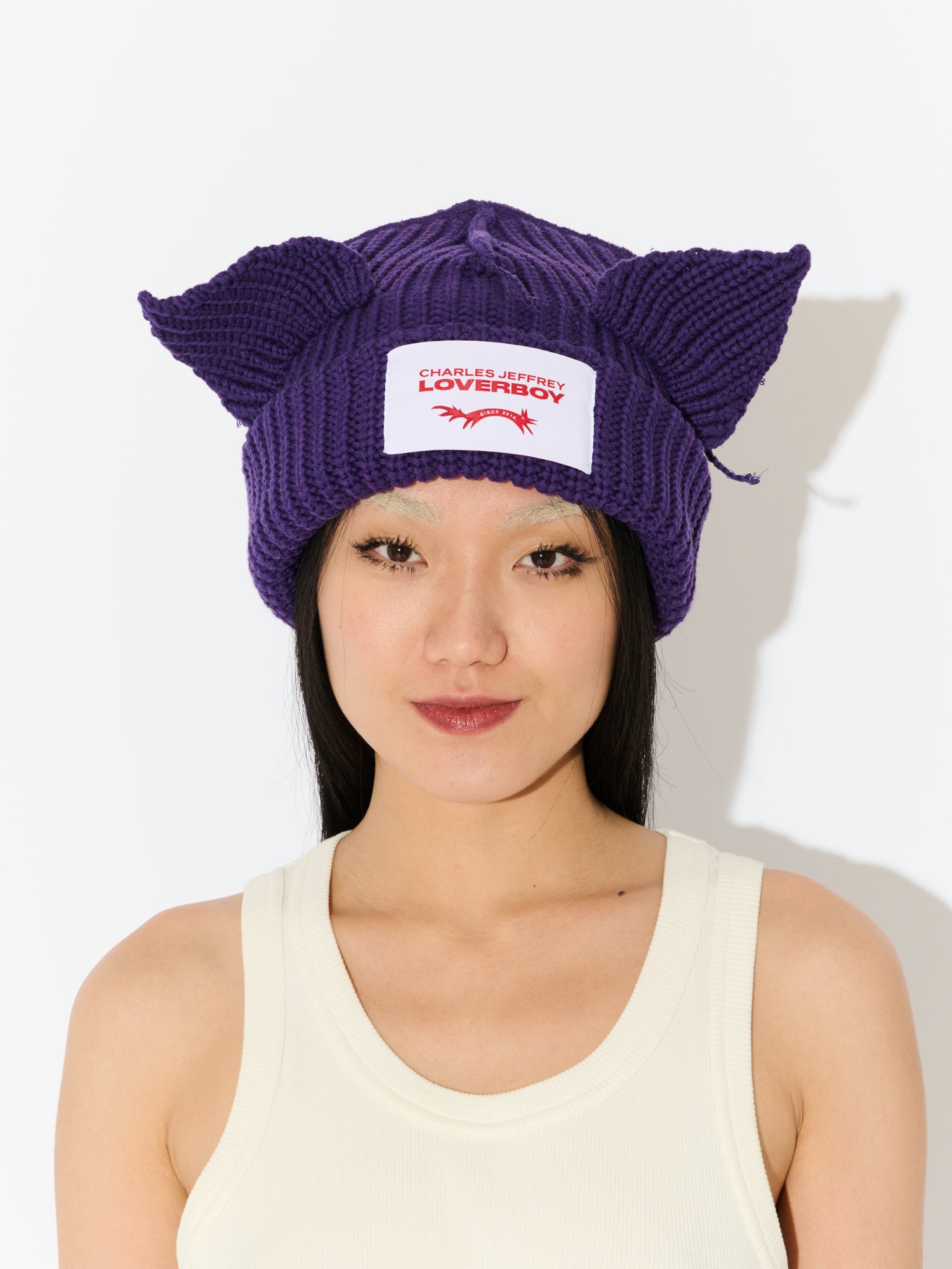 CHUNKY EARS BEANIE in PURPLE - Image 3