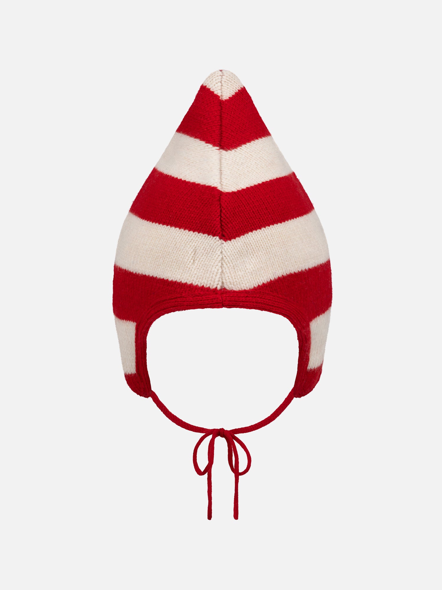 SPIKE BONNET in RED ECRU STRIPE - Image 2
