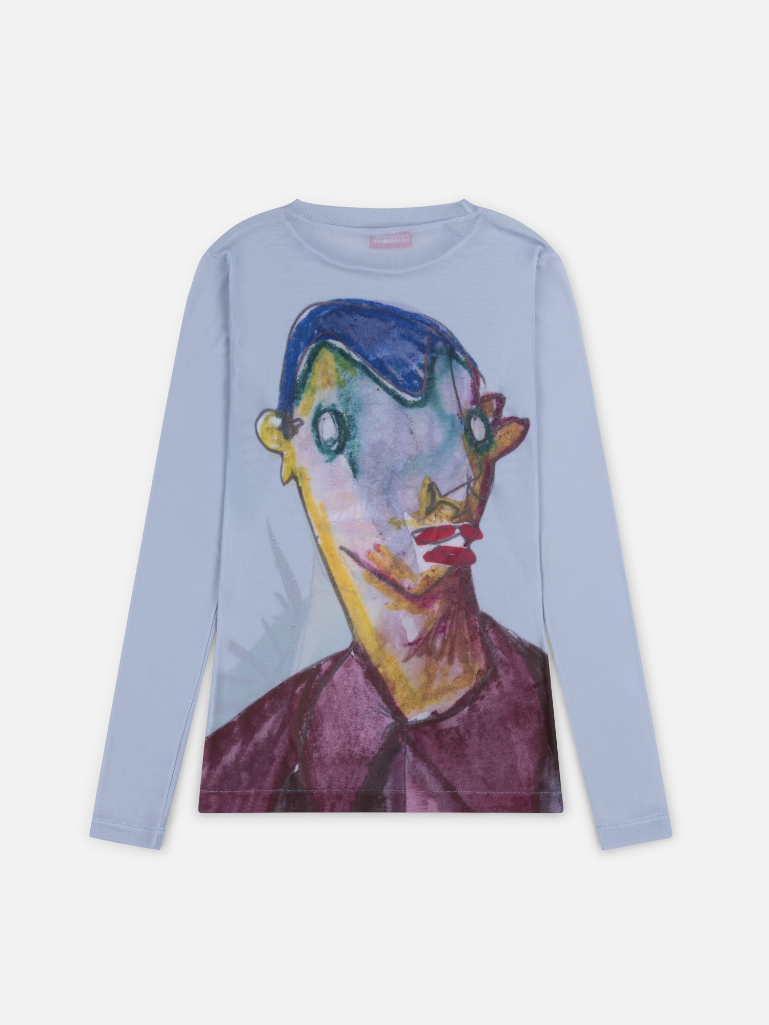 POWERMESH LONG SLEEVE TEE in BABY BLUE - Image 9