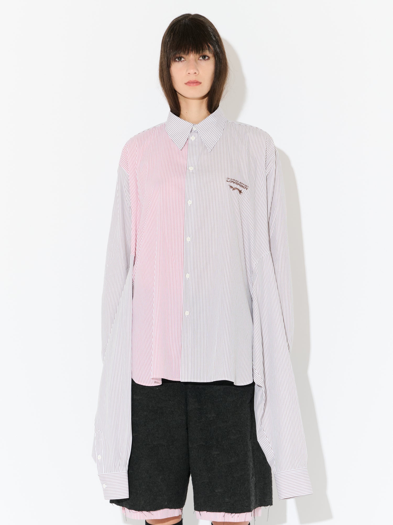 HUG SHIRT in KHAKI RED STRIPE - Image 7